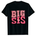 thumbnail image 3 of NAFUU Little Girls T Shirts Big Sister Shirt Baby Girl Letter Print Round Neck Short Sleeved T Shirt Tops Trendy Summer Tees 3-4 Years, 3 of 3