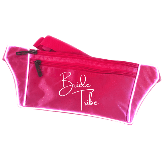 Bride Tribe Pink Light Up Fanny Pack