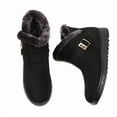 thumbnail image 5 of Women's Ankle Boots with Faux Fur Cuff - Lightweight & Warm Winter Casual Footwear, 5 of 13