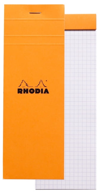 Rhodia Pad 3x8.25 Orange: White Graph Grid Sheets (Other)
