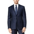 thumbnail image 2 of DKNY Mens Derek Chalk Stripe Two Button Blazer Jacket, Blue, 38 Regular, 2 of 2