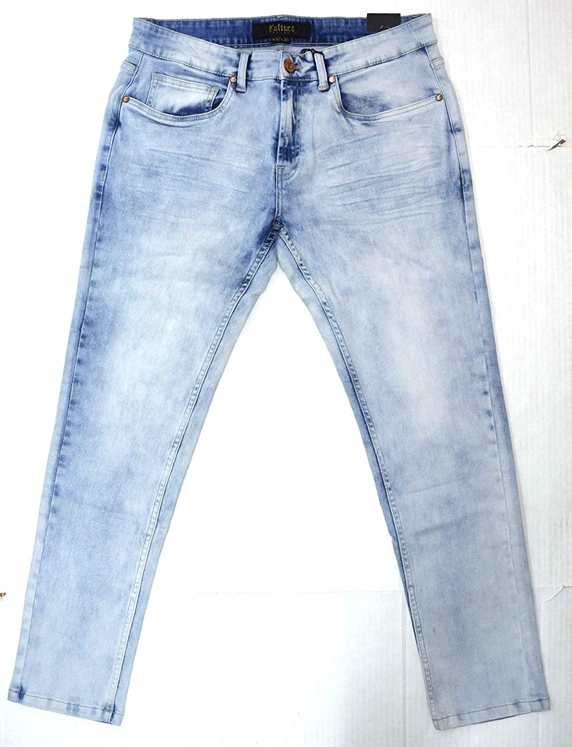 CULTURA Men's Jeans Stretch Washed Distressed Fashion Denim Flex ...