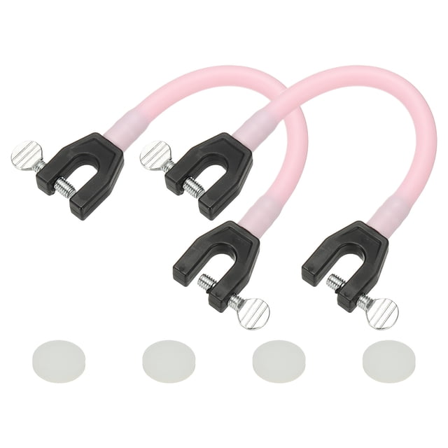 Uxcell Ski Tip Connector, Snowboard Clip Ski Training Aid Basic Turning Portable Durable Holder Skiing Accessories- Fitting for (Beginners Skiing Training/Speed Control) 2 Pcs & Pink