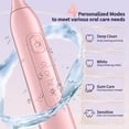 thumbnail image 3 of OasiSmile Sonic Electric Toothbrush for Adults, Rechargeable Travel Tooth Brush with 6 Brush Heads, 42000 VPM Deep Clean 4 Modes 120-Day Battery, Pink, 3 of 7
