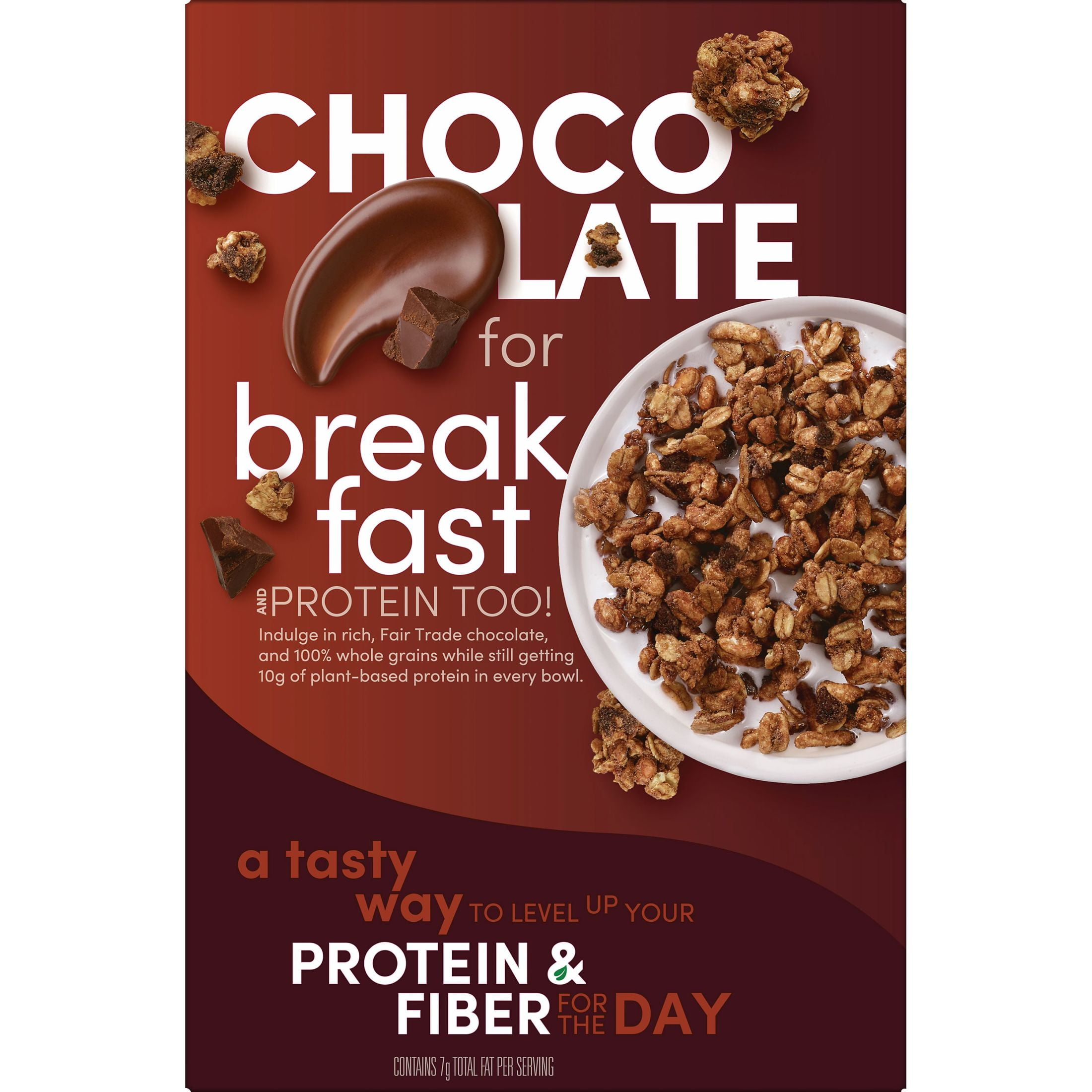 (3 pack) Kashi GO Breakfast Cereal, Vegan Protein, Fiber Cereal, Family Size, Chocolate Crunch, 19.9oz Box (1 Box)