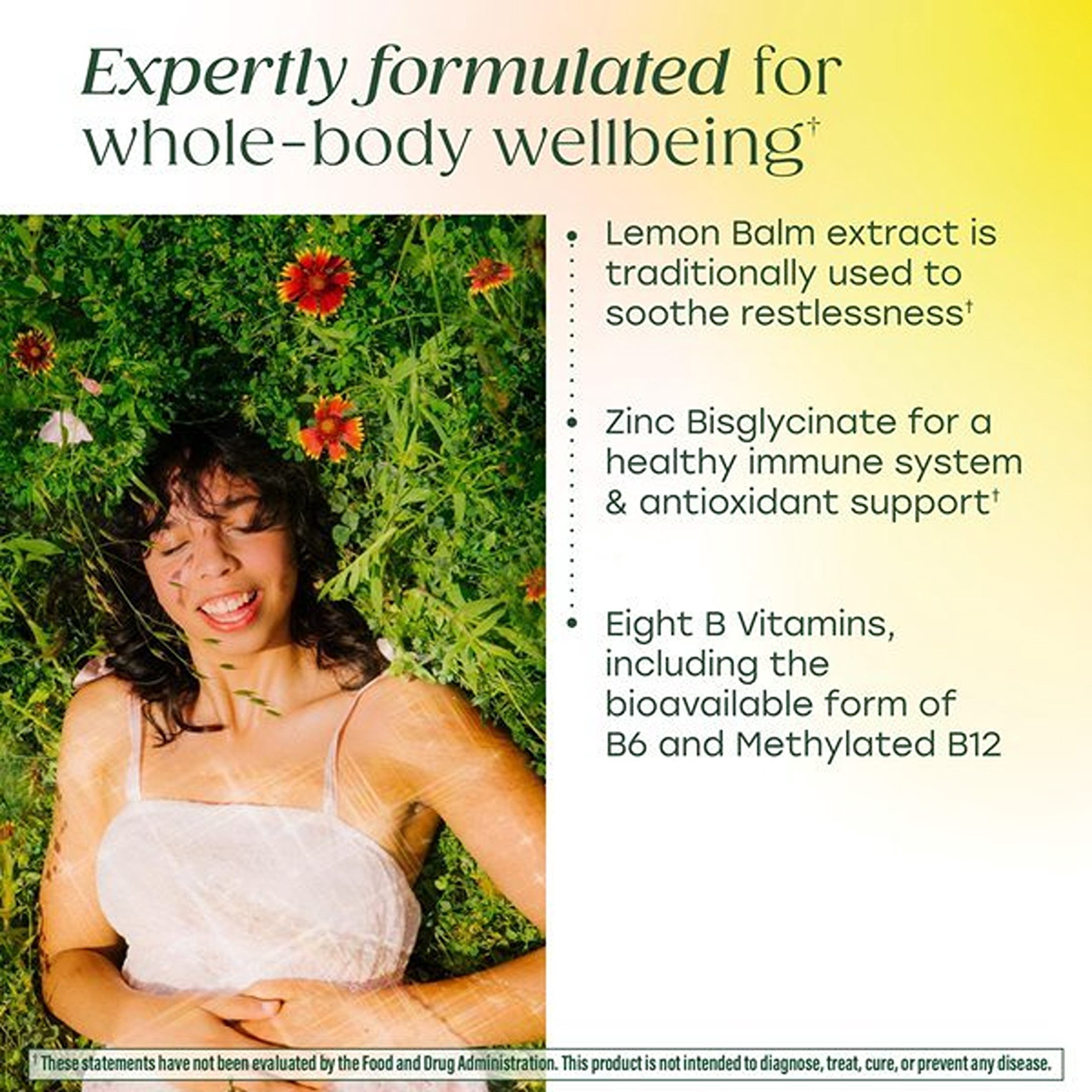 MegaFood L-Theanine & Vitamin B Complex - 200 mg L-Theanine - Zinc - Vegan - 30 Servings