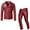 Red, variant on Outfits for Men Date Night Male Punk Casual Suit Leather Leather Pants Set of Two Pieces Men Outfits 2 Piece Fashion Club Mens Summer Outfits 2 Piece Pack