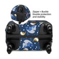 thumbnail image 4 of Kdxio Colorful Cartoon Shark Pattern Luggage Cover for Travel,Elastic and Durable,Fits 18-32 Inch,-No luggage included, 4 of 8