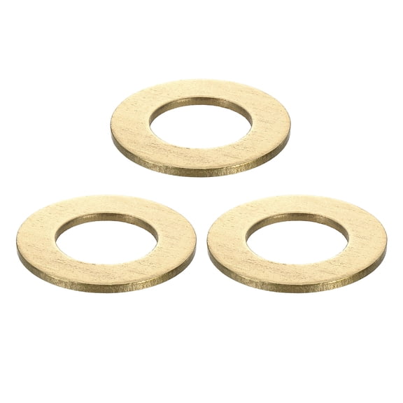 3Pcs Brass Flat Washer, M28x50x3mm Brass Washer Assortment for Screws Bolts