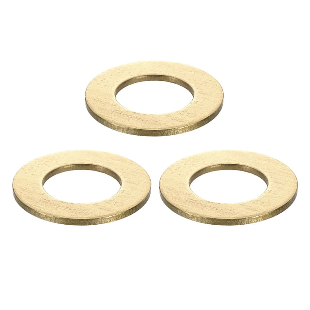 3Pcs Arandela plana de latón, surtido de arandelas de latón M28x50x3mm para tornillos y pernos