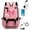 Pink, variant on Glitter Butterfly Print Color Block Backpack For Teen Girls School Backpack With USB Charging Port