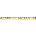 thumbnail image 2 of 14k 4.50mm Concave Open Figaro Chain in 14k Yellow Gold, 2 of 3