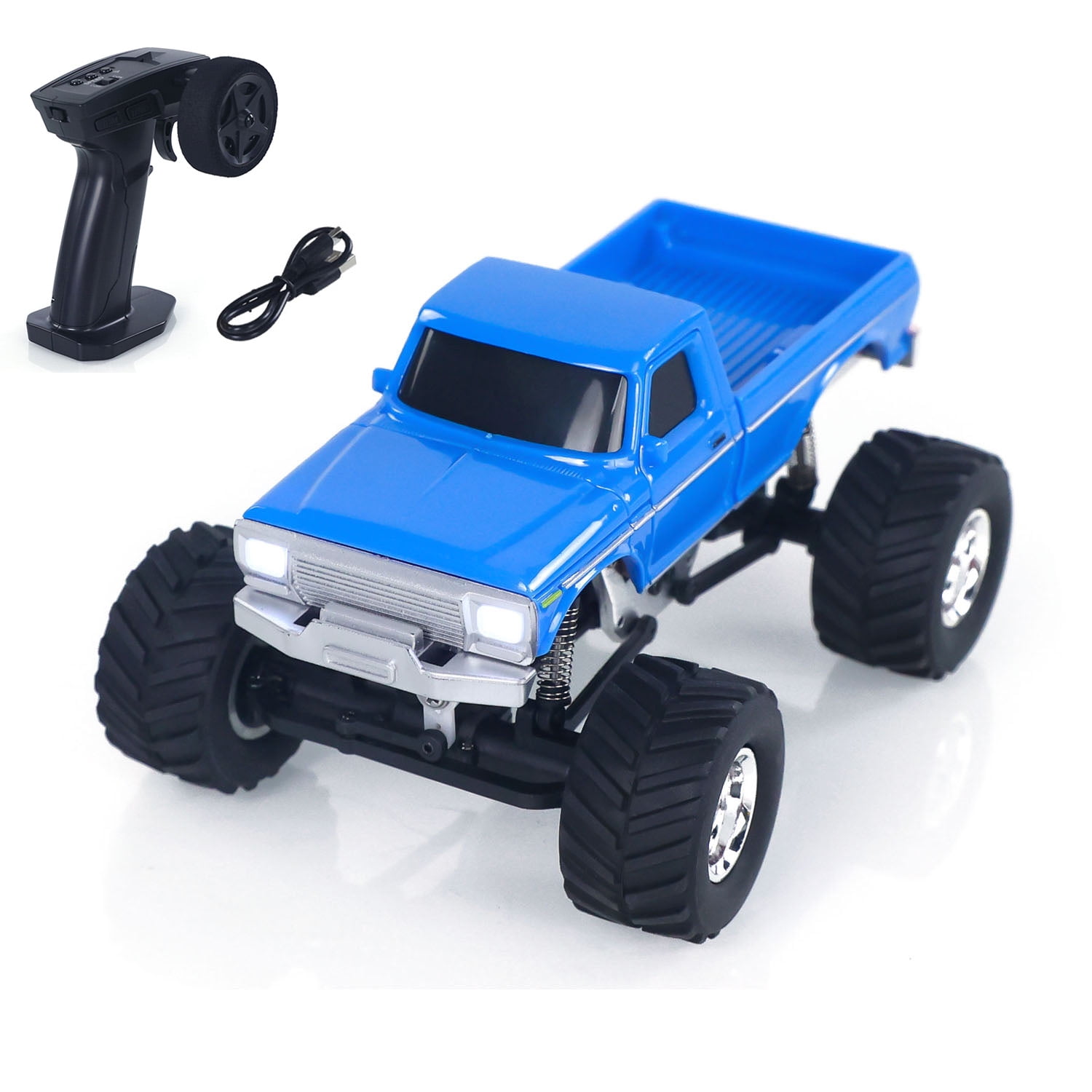 JABAILE 3602 1/36 4WD 2.4G Radio Controlled Off Road Vehicles Mini Crawler Car Battery Lights RTR RC Toys Model Children Gift