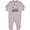 AC-Heather Grey, variant on Zebra My Granny Loves Me Baby Fleece Romper