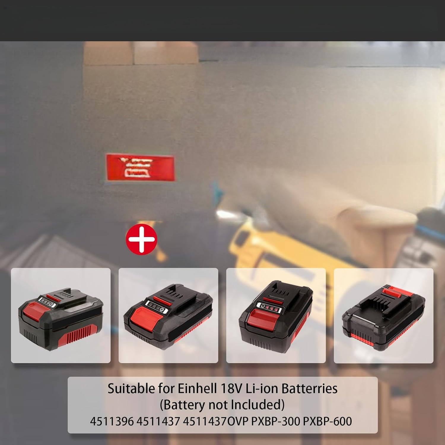 Battery Adapter Converter for Ein*hell 18V Lithium Battery to for Lidl Park*side X20V Li-Ion Power Tool