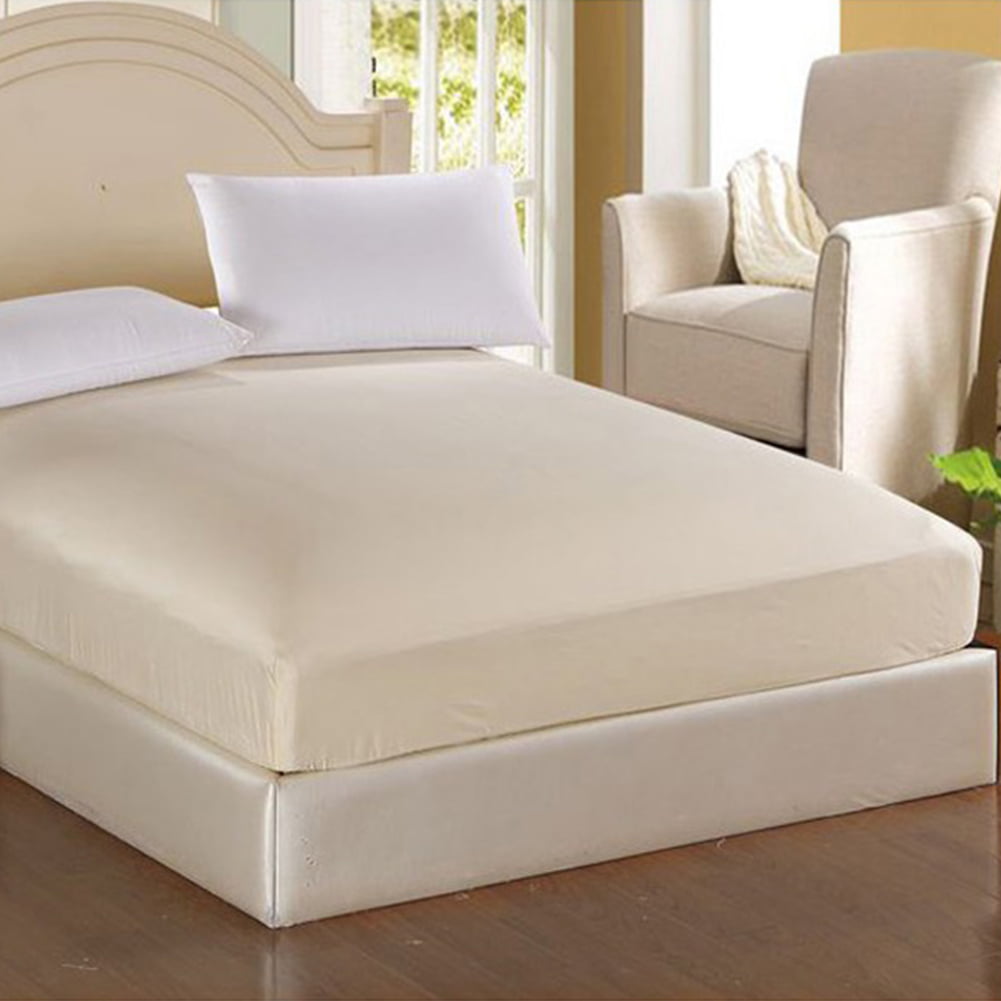 Fitted Sheet Bed Single Double Super King Size PolyCotton Mattress Cover Deep 
