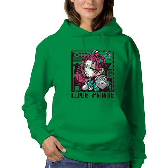 Love Anime. Hoodie Women -Smartprints Designs, Female 3X-Large
