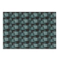 thumbnail image 1 of Abstract Cutting Board, Composition of Bicolour Dots and Stripes with Grunge Squares Graphic, Decorative Tempered Glass Cutting and Serving Board, in 3 Sizes, by Ambesonne, 1 of 2