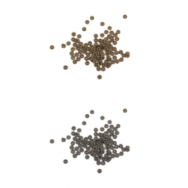 200pcs Pequeño Flor De De Nieve Plana Rondelle Spacer Beads 4mm Fabricación De Joyas