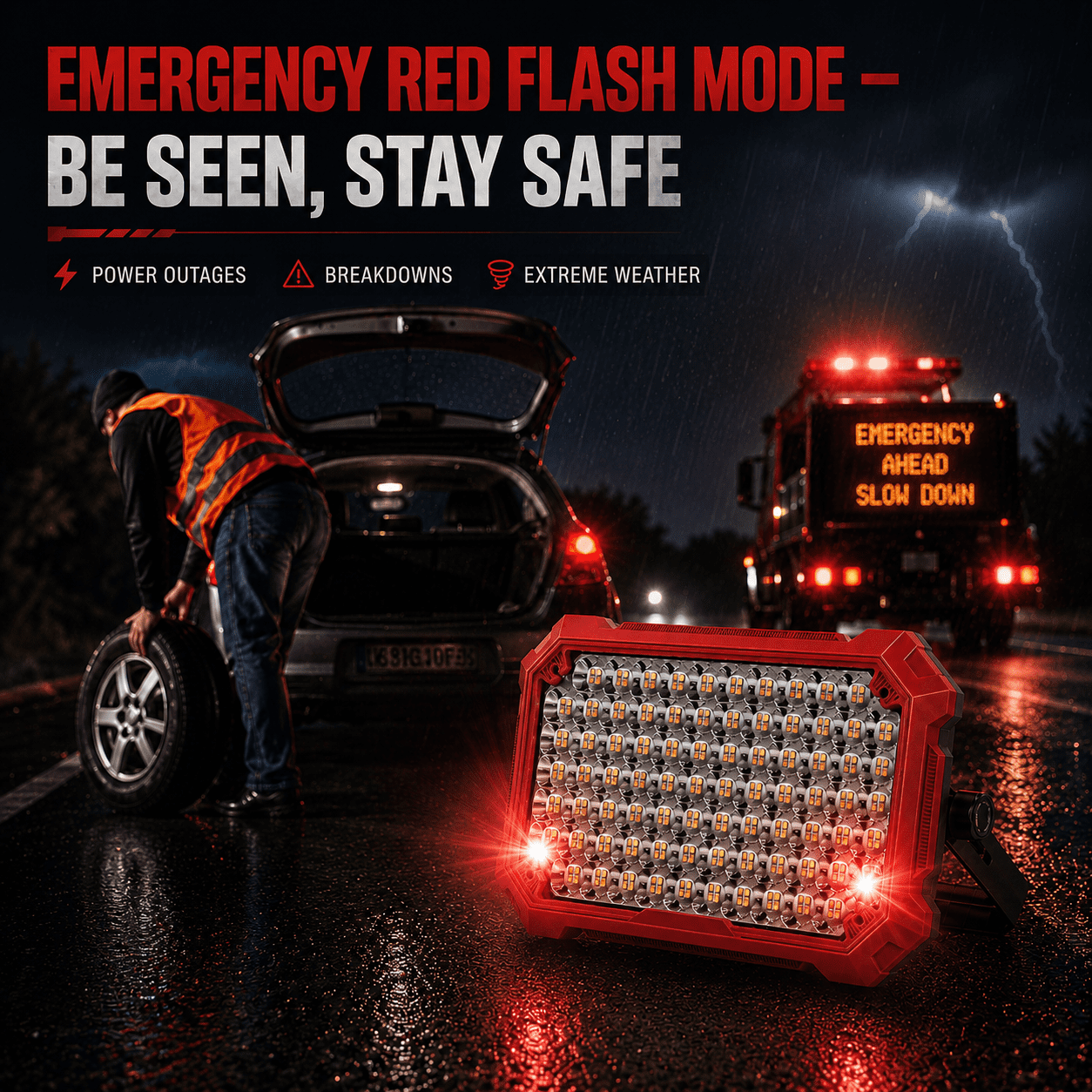 12000mAh Rechargeable LED Lantern for Power Outages,10000 Lumens Battery Powered Emergency Light, Portable Camping Light with Stand & Hook, Waterproof Survival Gear for Home, Outdoor, Hurricane