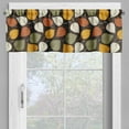 thumbnail image 4 of Ambesonne Autumn Valance & Curtain, Harvest Season Ornaments, 55"x24", Seal Brown Cream and Rust, 4 of 7