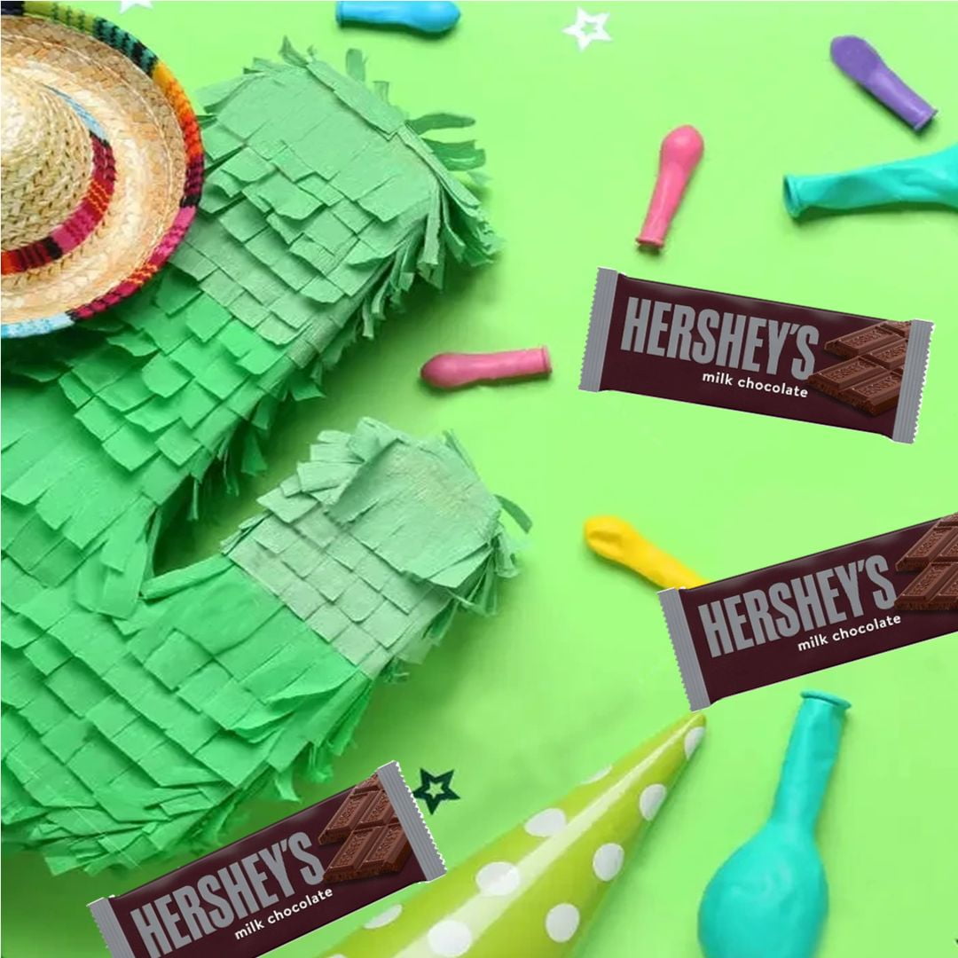 Hersheys Milk Chocolate Snack Size Candy Bar – Bulk Party Pack – 50 Individually Wrapped Pieces – Fun Size Chocolate Candy Bars