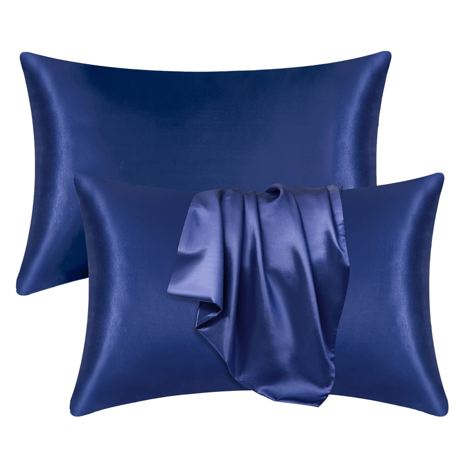 FOXTECH Satin Pillowcase for Hair and Skin Set of 2, Super Soft and