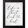 thumbnail image 2 of Lettered And Lined 15x18 Black Modern Framed Museum Art Print Titled - Lick the Bowl, 2 of 5
