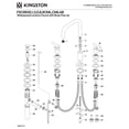 thumbnail image 3 of Kingston Brass FSC893CMLAB Manhattan Widespread Bathroom Faucet with Brass Pop-Up, Antique Brass, 3 of 5
