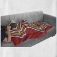 thumbnail image 6 of Tribal Soft Flannel Fleece Throw Blanket, Traditional Style Mosaic Pattern Image, Cozy Plush for Indoor and Outdoor Use, 50" x 60", Multicolor, by Ambesonne, 6 of 6