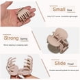 thumbnail image 5 of 1.6" Matte Small Double Row Teeth Hair Clips for Women - Strong Hold Jaw Clamps for Thin, Fine and Thick Hair, 5 of 7