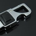 thumbnail image 4 of Llavero de cuero para hombre, llavero de metal para coche, herramienta multifuncional, llavero con abridor de botellas, 4 of 5