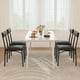 thumbnail image 3 of Yeshouse Juego de 2 sillas de comedor, sillas de cocina de cuero sintético para 2, juego de sillas tapizadas para comedor, silla negra para varias mesas, cocina, apartamento, fácil montaje, 3 of 7