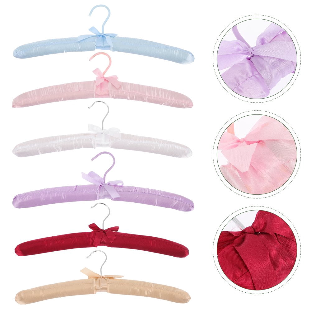 Cintres Rembourrés pour Pulls – Cintres Rembourrés pour Femmes - Cintre en Mousse Antidérapant en Toile Satinée pour Adultes Mariage Demoiselle d'Honneur (Lot de 10 Cintres Rembourrés pour Pulls – Cintres Rembourrés pour Femmes - Cintre en Mousse Antidérapant en Toile Satinée pour Adultes Mariage Demoiselle d'Honneur (Lot de 10