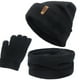 thumbnail image 3 of Juego de guantes de bufanda de gorro de invierno 3 en 1, forro interior de vellón cálido térmico de invierno, gorro de gorro de cuello cálido, guantes Sunnimix  Sombrero Bufanda y Guantes, 3 of 5