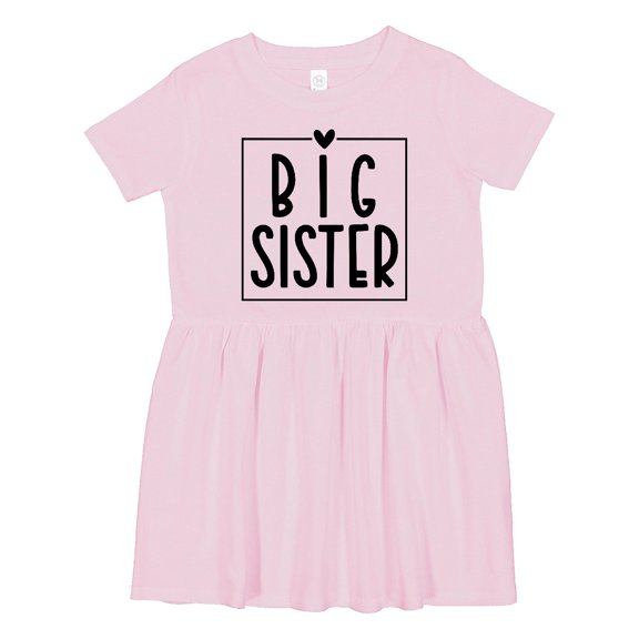 Inktastic Big Sister Girls Toddler Dress