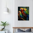 thumbnail image 3 of Nawypu Wall Animal Canvas Wall Art Cartoon Parrot Picture Print On Canvas Colorful Cartoon Animals Painting For Modern Living Room Bedroom Farmhouse Home Decor, 3 of 4