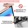 thumbnail image 4 of iPad 10th Generation Case with Keyboard 2022, 10.9 inch Keyboard Case with Pencil Holder, 7 Color Backlit Detachable Keyboard, Smart Folio, Auto Sleep/Wake Tablet Cover (Pink), 4 of 9