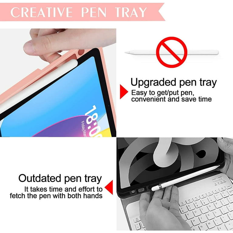 iPad 10th Gen 2022, 10.9 inch Case with Detachable Keyboard iPad 10th Gen 2022, 10.9 inch Case with Detachable Keyboard