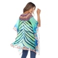 thumbnail image 3 of White Mark Caftan Court pour Femmes avec Encolure à Nouer, 3 of 6