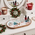 thumbnail image 4 of Christmas Wooden Serving Tray, Holiday Dessert Platter with Deer Tree Snowflake Prints, Farmhouse Tabletop Decor for Cookies Candy Display, 7.28-11.41in, 4 of 6