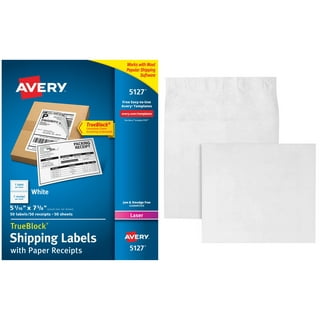 Avery Printable Sticker Paper, Matte White, Inkjet, 5 Sheets