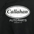 thumbnail image 3 of Tommy Boy Callahan Auto Parts, Sandusky, OH Women's Cropped Hoodie Pullover Sweatshirt, Black, Small, 3 of 6