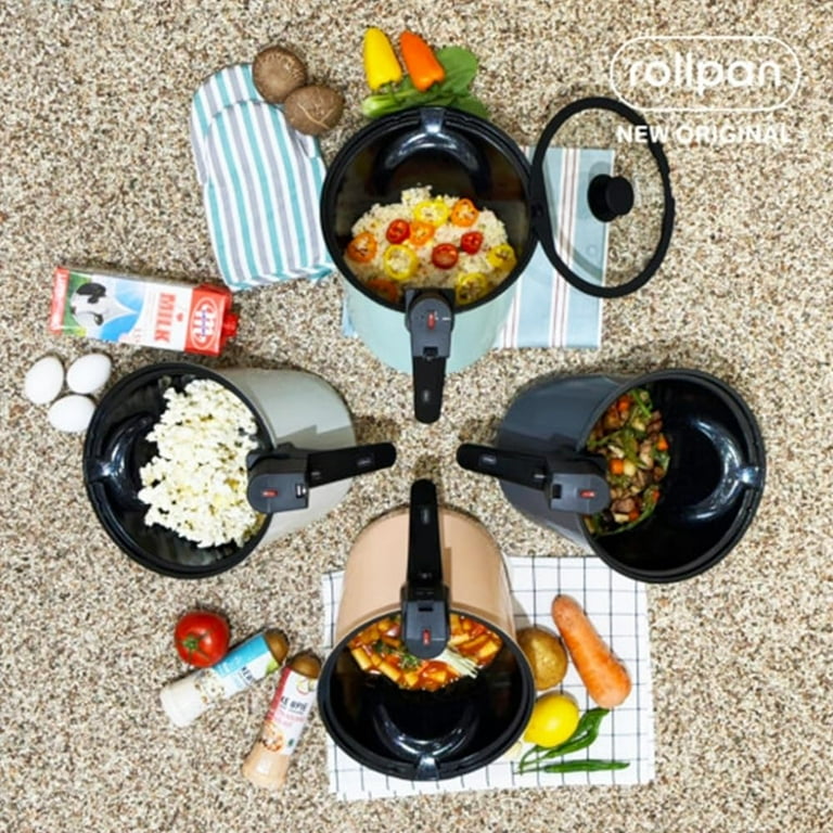 Rollkitchen Rollpan NEW ORIGINAL Automatic Cooking Pot with Rollkitchen Rollpan NEW ORIGINAL Automatic Cooking Pot with