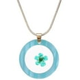 thumbnail image 1 of Bangcool Pendentif Géométrique Simple Séché Collier de Fleurs Collier Charme Collier pour les Femmes, 1 of 10