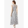 thumbnail image 2 of Roaman's Women's Plus Size Plus-Size Allover Lace Embellished Shawl Gown, 2 of 4