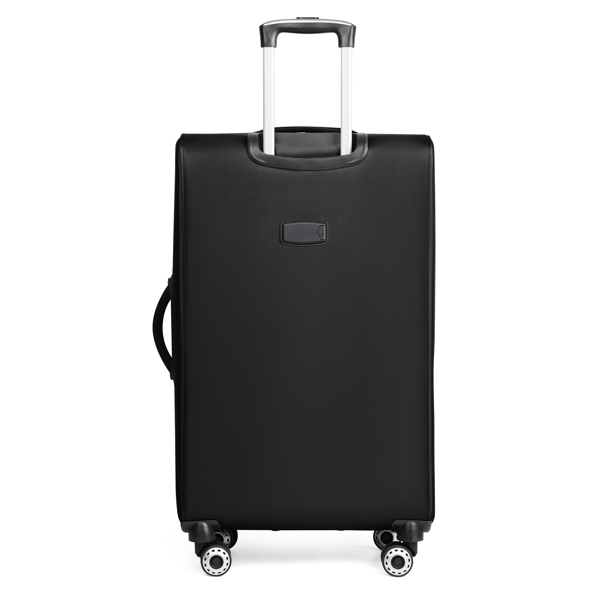 New York Xpress 32" Softside Large Checked Luggage Lightweight Expandable Suitcase with Spinner Wheels, Black/Burgundy, WD8815