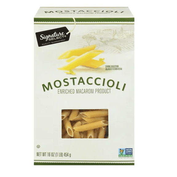 Signature S Enriched Mostaccioli Pasta
