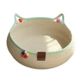 thumbnail image 2 of Cesta tejida para cama de gato, cómoda cama para dormir para mascotas, protector de muebles y rascador para gatos pequeños, medianos y grandes. M, 2 of 8