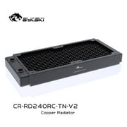 A series of high-performance thin-row heat exchangers Bykski CR-RD240RC-TN-V2 made of copper with water cooling for heat dissipation